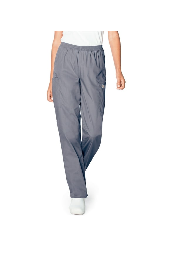 Scrub Zone Relaxed Fit 3-Pocket Elastic Cargo Scrub Pants for Women 83221