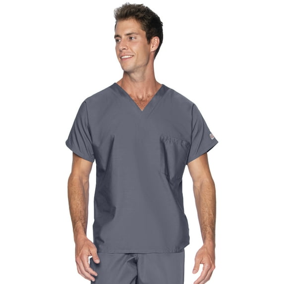 Landau Scrub Zone Unisex Relaxed Fit 1-Pocket V-Neck Scrub Top 71221