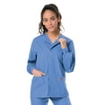 thumbnail image 1 of Landau Scrub Zone Unisex Relaxed Fit 2-Pocket Snap-Front Scrub Jacket 75231, 1 of 5