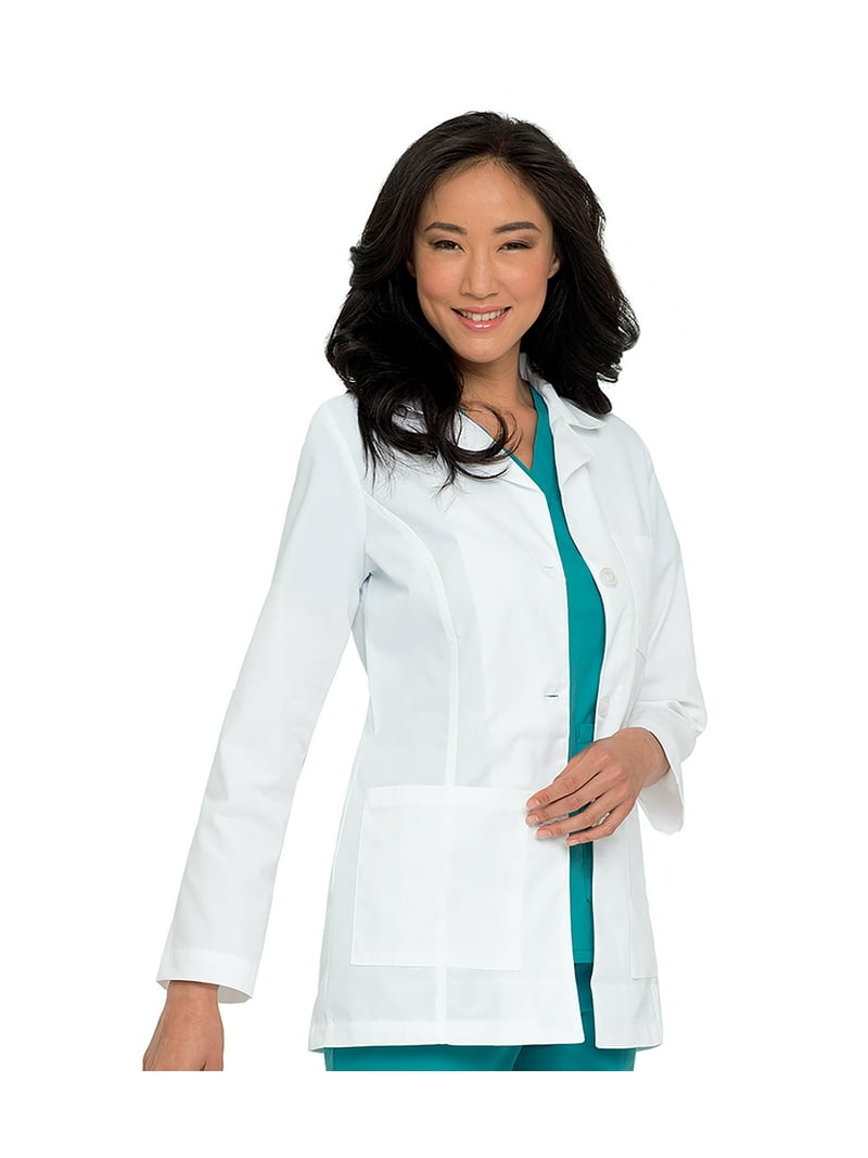 Landau Women's Medical Long Sleeve Tailored Fit 3-Pocket Coat,