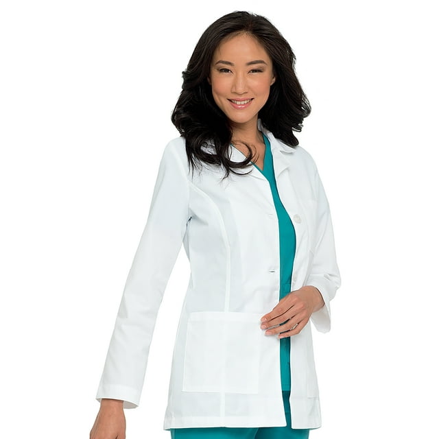 Landau Tailored Fit 3-Pocket 3-Button Consultation Scrub Jacket for Women 8726