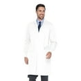 thumbnail image 1 of Landau Unisex Essential Lab Coats Classic Relaxed Fit Breathable Fade Resistant 2 Pockets Snap Full-Length Lab Coat Scrub, Style 3176, 1 of 6