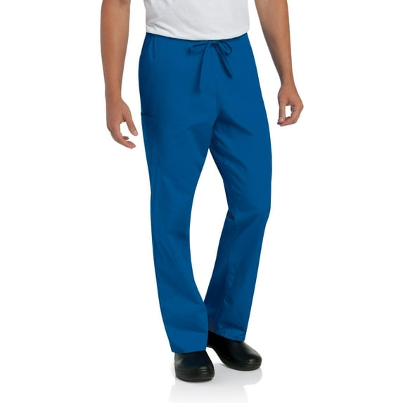 Landau Unisex Scrub Zone Classic Relaxed Fit Breathable Fade Resistant 2 Pockets Elastic Cargo Scrub, Style 85221