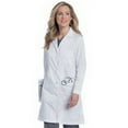 thumbnail image 1 of Landau Women's Essential Lab Coats Classic Relaxed Fit Breathable Fade Resistant 5 Pockets Button Full-Length Lab Coat Scrub, Style 3153, 1 of 2