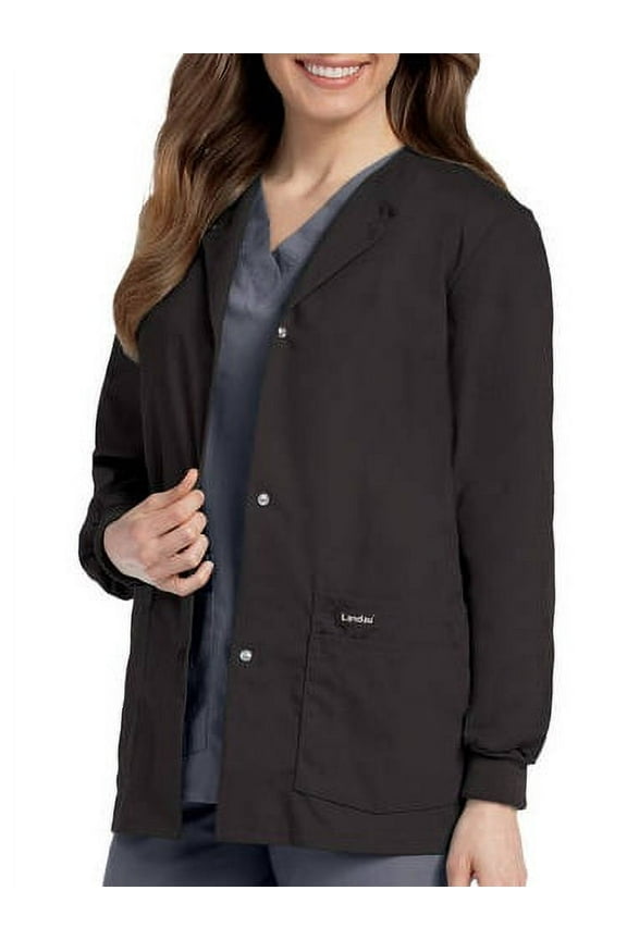 Women's Snap Front Warm-up Scrub Jacket
