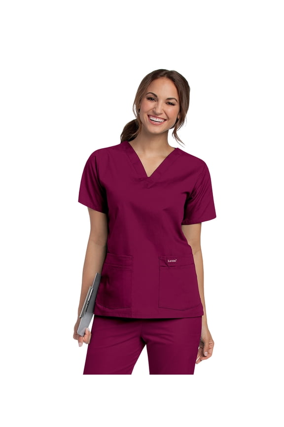 Women's V-Neck Tunic Scrub Top, Style 8219
