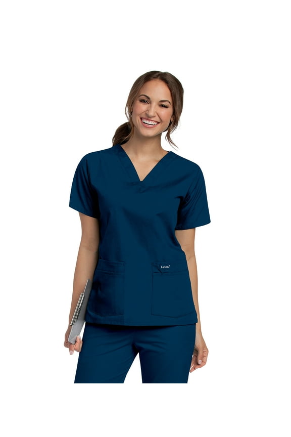 Women's V-Neck Tunic Scrub Top, Style 8219