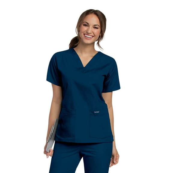 Landau Women's V-Neck Tunic Scrub Top, Style 8219