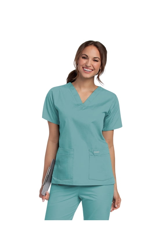 Women's V-Neck Tunic Scrub Top, Style 8219