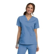 Landau Women's V-Neck Tunic Scrub Top, Style 8219