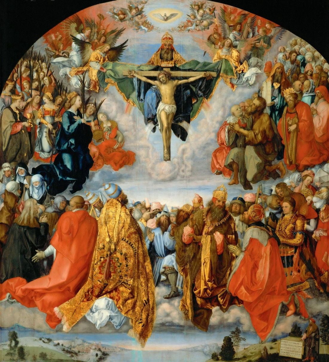 Landauer Altar Canvas Art - Albrecht Durer (24 x 36)