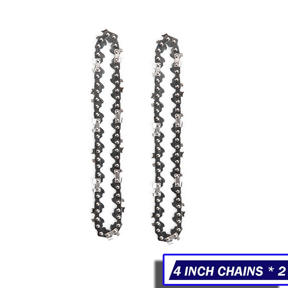 Landgoo 2Pack 4 Inch Chainsaw Chain and Guide 1/4 Pitch 0.043