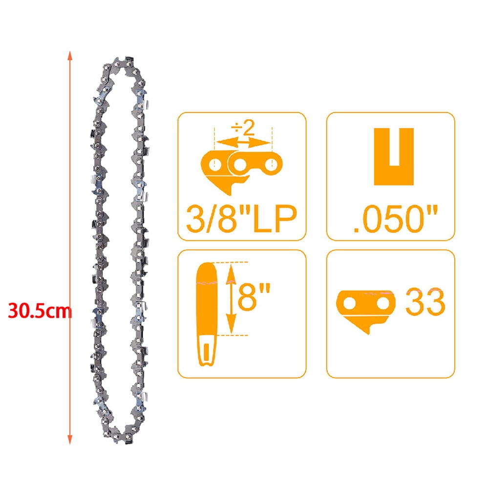 Landgoo 8 Inch Pole Saw Chainsaw Chain 3/8