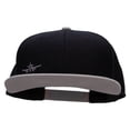 thumbnail image 1 of Landing Airplane Mini Embroidered Wool Blend Pro Style 2 Tone Snapback - Grey Black OSFM, 1 of 5