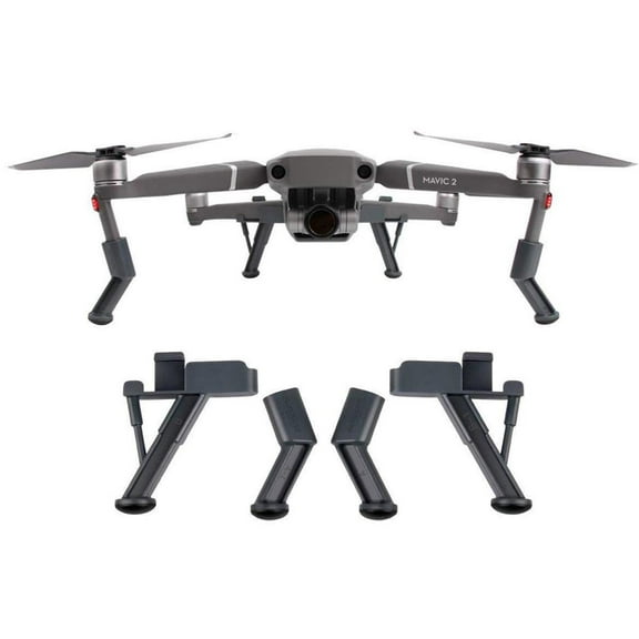 FS Labs Landing Gear Legs Height Extender Kit with Riser Set Stabilizers for DJI Mavic 2 Pro/Zoom Quadcopter, Gray