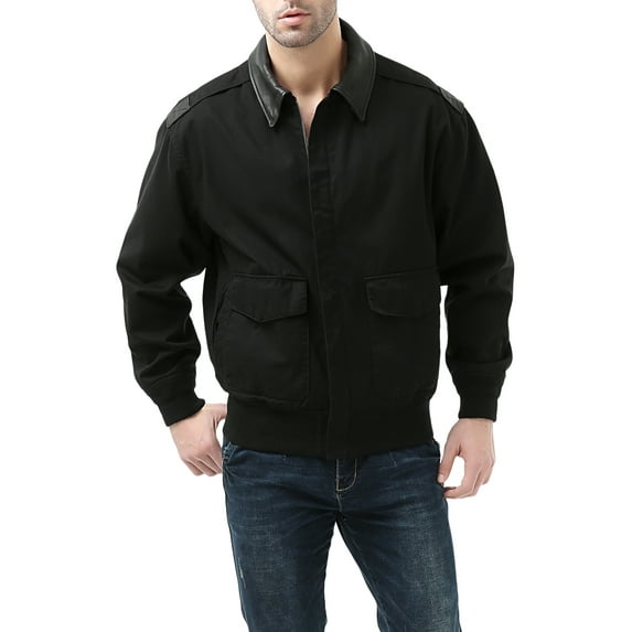 Landing Leathers Men's A-2 Lightweight Windbreaker Bomber Jacket