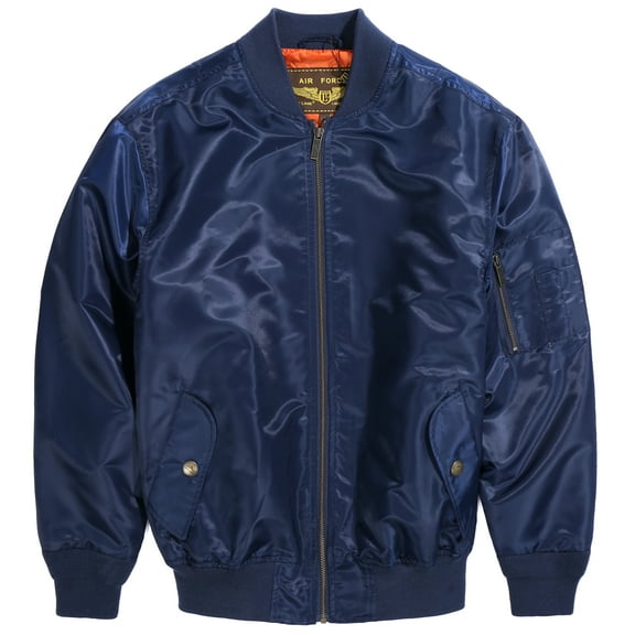 Landing Leathers Men's MA-1 Lightweight Windbreaker Bomber Jacket