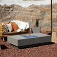thumbnail image 1 of Landing View 32 Inch Rectangular Concrete Natural Gas Fire Pit Table in Gray By Lakeview Outdoor Designs, 1 of 3
