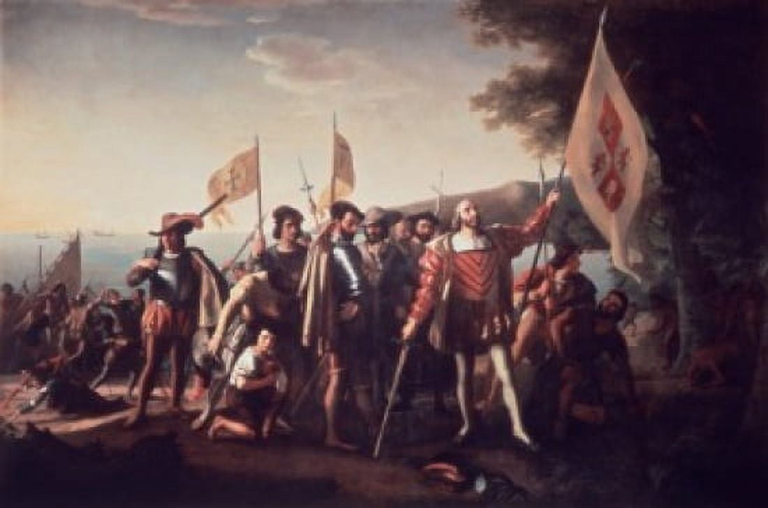 Landing of Columbus John Vanderlyn (1775-1852American) Canvas Art - John Vanderlyn (18 x 24)