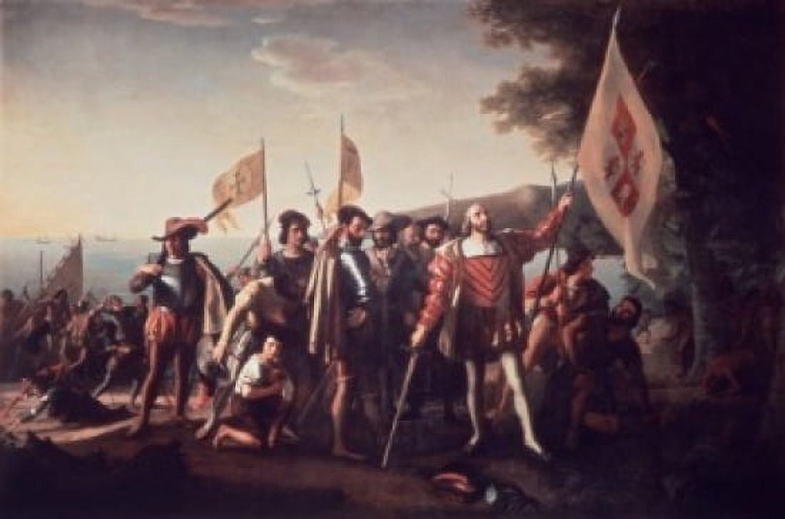 Landing of Columbus John Vanderlyn (1775-1852American) Canvas Art - John Vanderlyn (24 x 36)