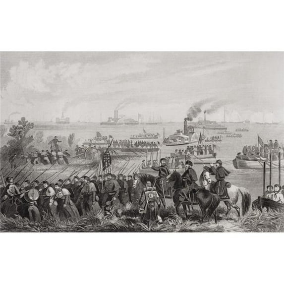 Landing of Troops On Roanoke Island North Carolina 1862