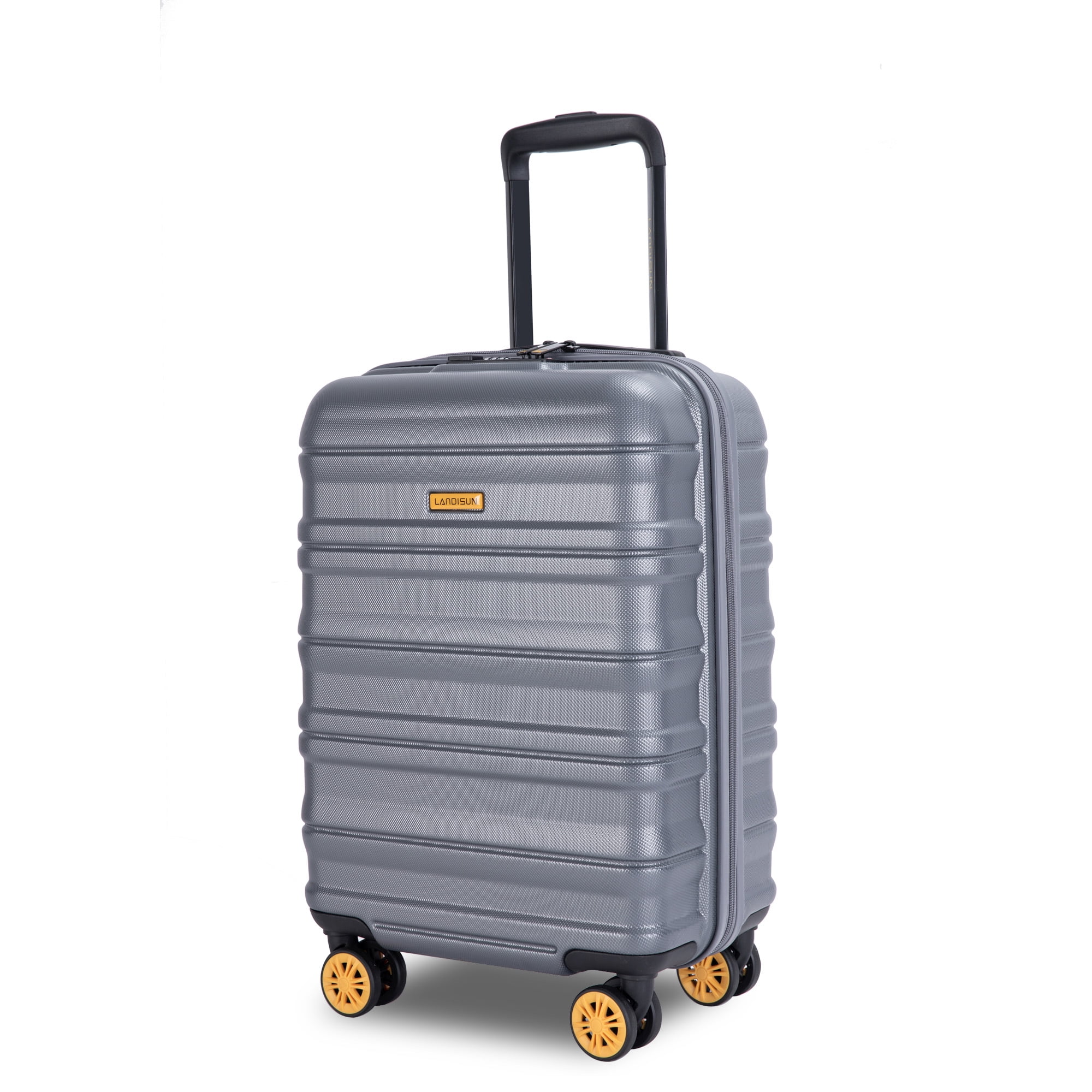 Nautica Lightview Hardside 21 25 29 Spinner Luggage Set Navy Yellow Walmart