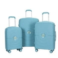 thumbnail image 1 of Landisun Luggage Sets 3 Piece, Hard Shell Suitcase Set with Double Spinner Wheels TSA Lock Carry On and Checked Travel Luggage, Dark Blue (20/24/28), 1 of 8
