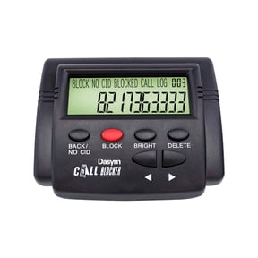 Landline Call Blocker With 2000 Number Capacity, One-Touch Blacklist & LCD Screen, Blocks Robocalls, Scam & Spoof Calls For Home Phone,black