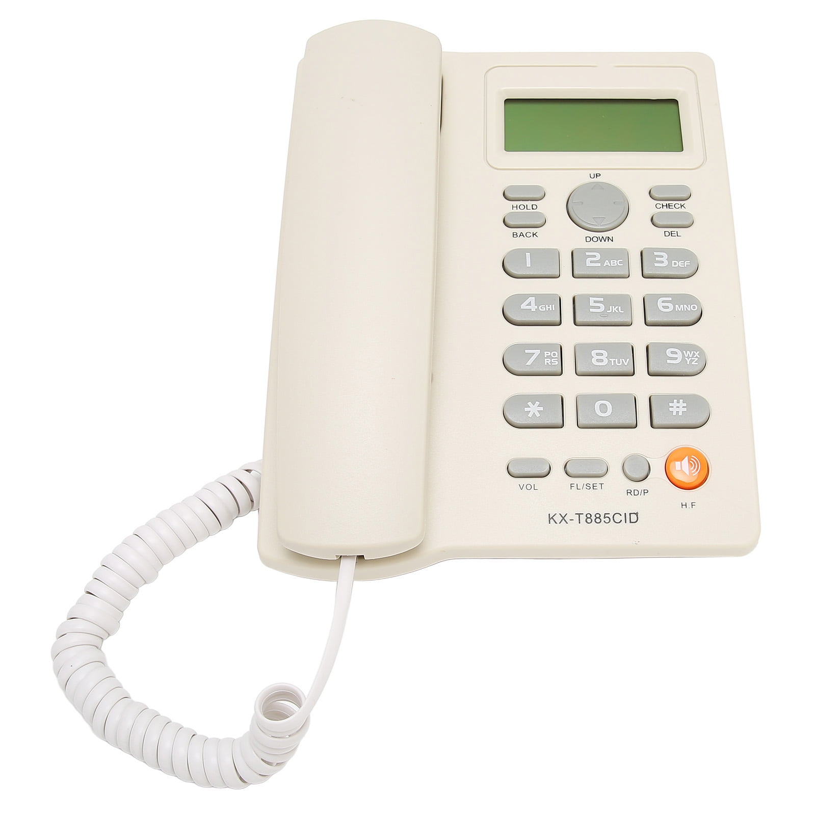 Landline Corded Telephone,KX T885CID Desktop Wired Fixed Phone,Caller
