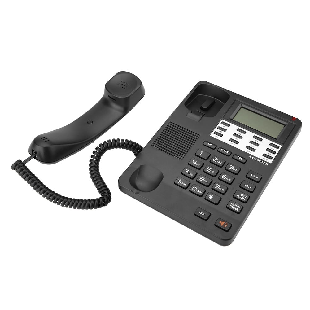 Landline Phone Home Hotel Wired Corded Telephone, Desktop Phone, Office
