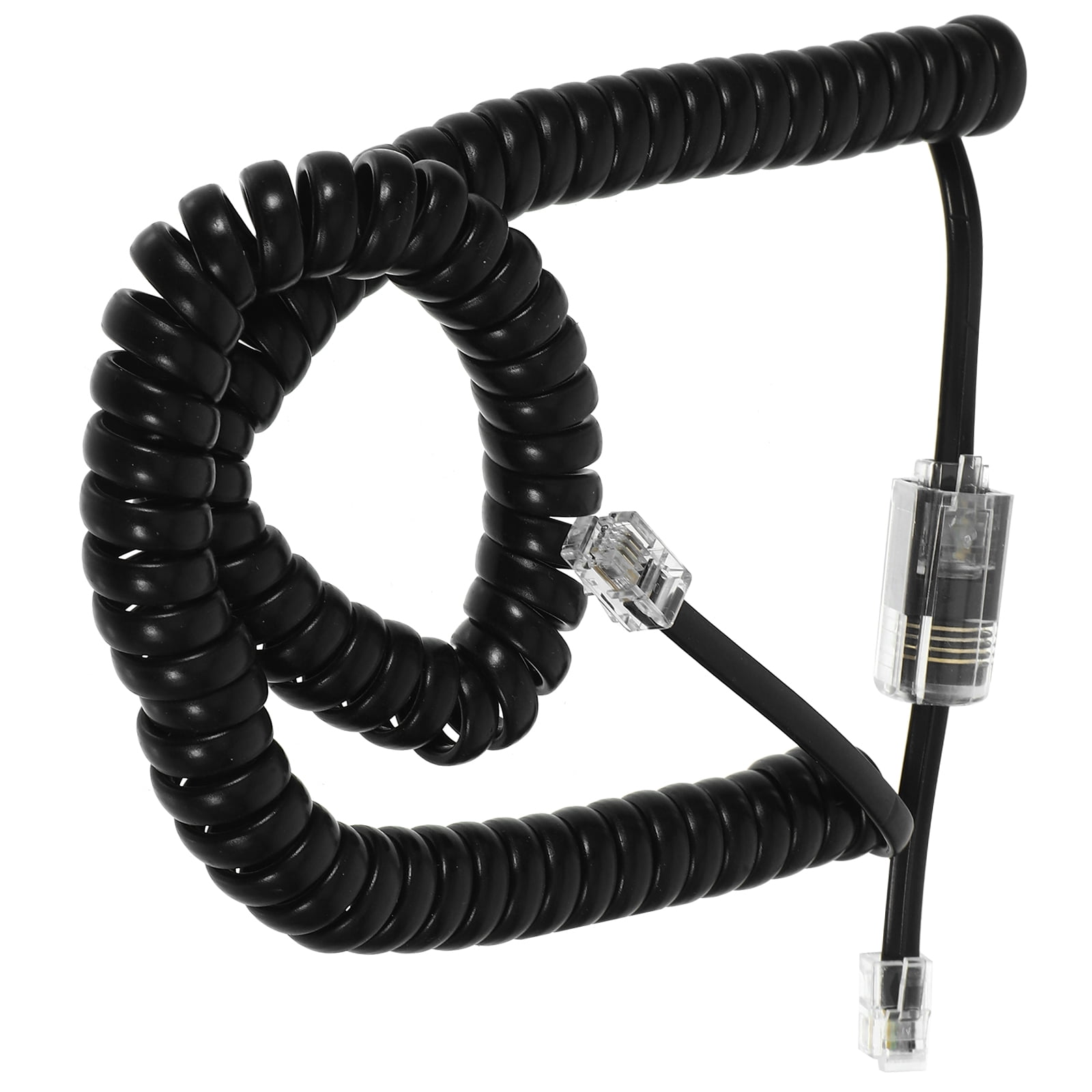 1 Pack Landline Handset Cord Cable Uncoiled And 1 Pack Anti-Tangle