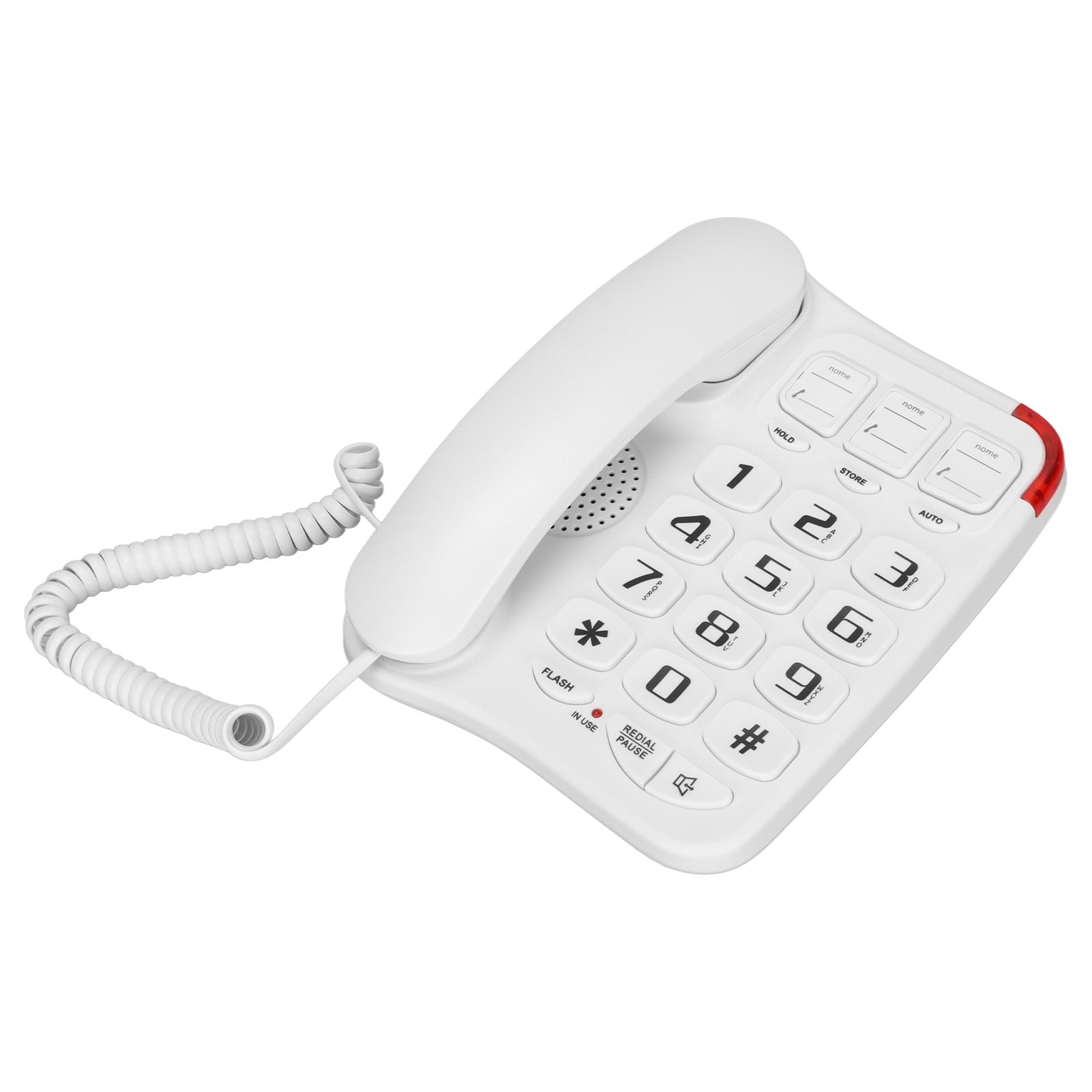 Landline Telephone, Plug and Play Amplified Sound Thunder Protection