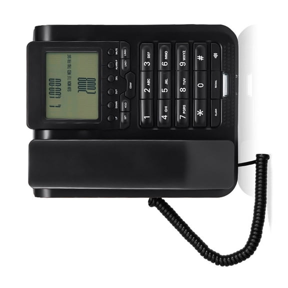 Landlines Corded Phone With Memory Call Adjustable Brightness and Extra Large Button for Easy Operations