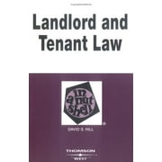 Pre-Owned Landlord and Tenant Law in a Nutshell (Nutshell Series) (Paperback) 0314259988 9780314259981