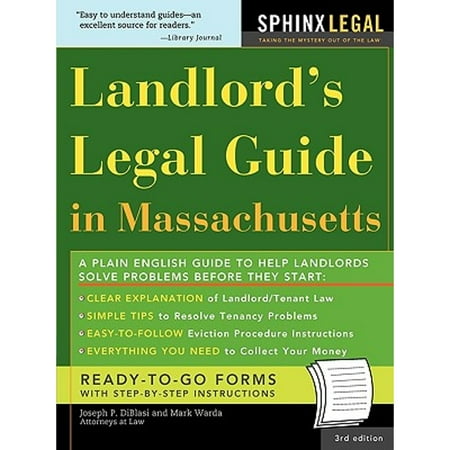 Pre-Owned Landlord's Legal Guide in Massachusetts (Legal Survival Guides), 9781572485686, 157248568X, Paperback, 3 edition