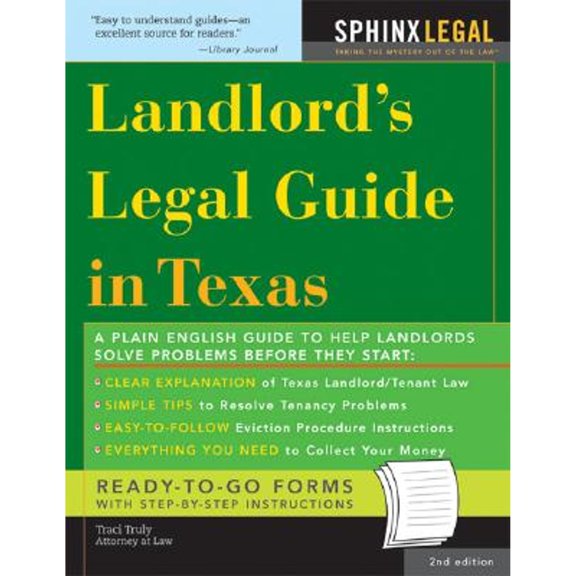 Pre-Owned Landlord's Legal Guide in Texas (Legal Survival Guides) (Paperback) 1572485620 9781572485624