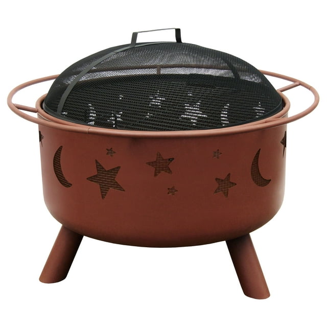 Landmann 28335 Original Big Sky Georgia Clay Night Sky Wood Burning Fire Pit