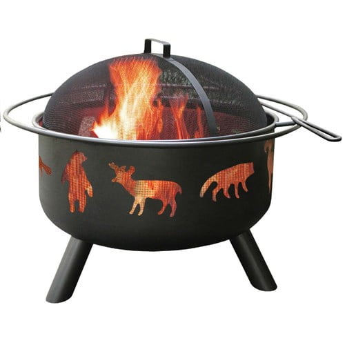 Landmann USA 28347 Big Sky Fire Pit, Wildlife, Black Landmann USA 28347 Big Sky Fire Pit, Wildlife, Black