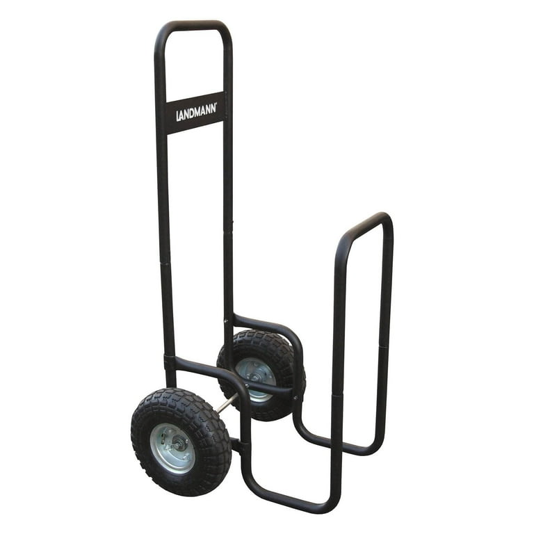 Landmann Black Firewood Caddy With Black Cover Landmann Black Firewood Caddy With Black Cover