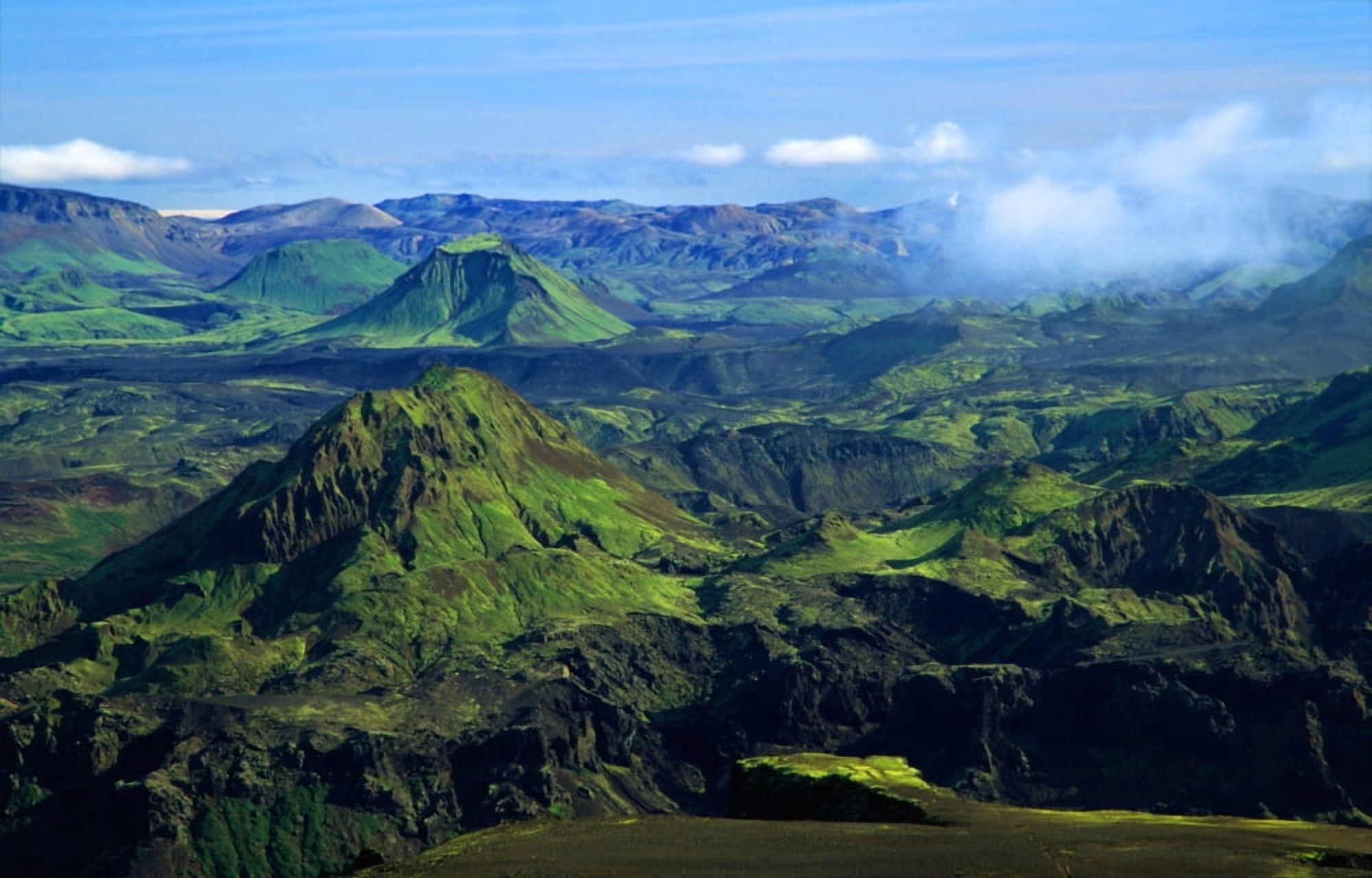 Landmannalaugar Mountarins South-Central Iceland Canvas Art - Robert Postma Design Pics (18 x 11)