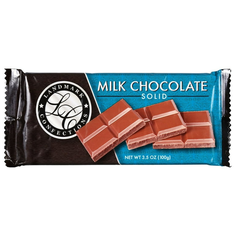 Landmark Confections Dark and Milk Chocolate Bars, Caramel-Filled