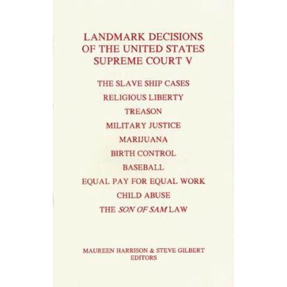 Pre-Owned Landmark Decisions of the United States Supreme Court V (Paperback) 0962801488 9780962801488