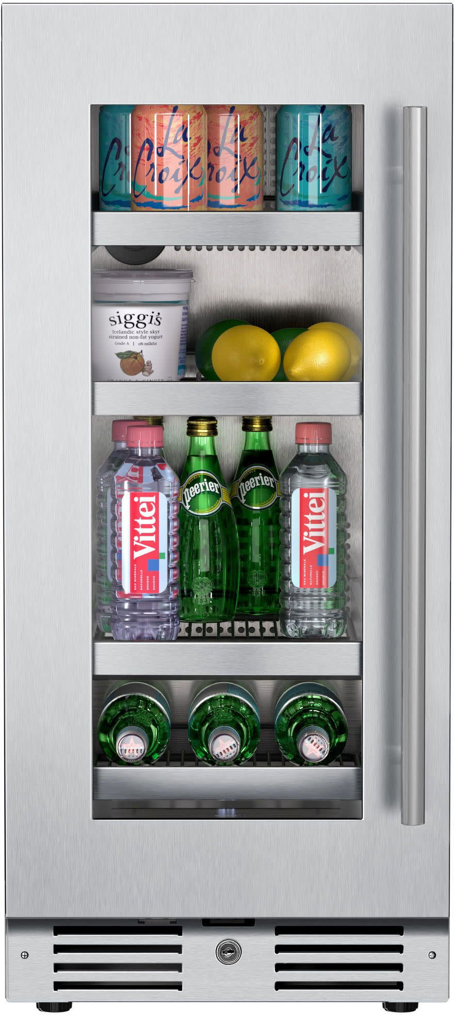 Landmark L3015ui1b-Lh 15" Wide 63 Can Capacity Beverage Cooler - Stainless Steel