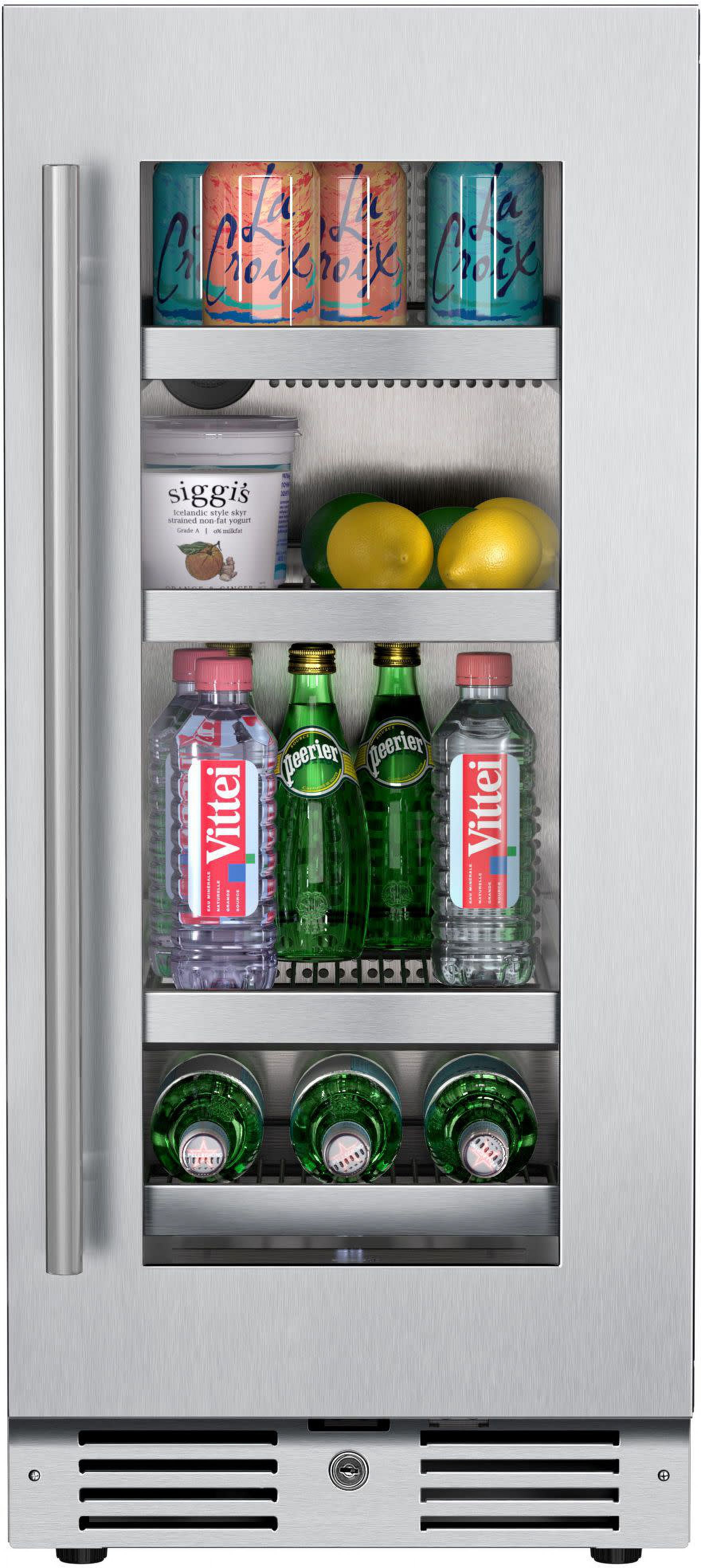 Landmark L3015ui1b-Rh 15" Wide 63 Can Capacity Beverage Cooler - Stainless Steel