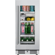 Landmark L3015ui1b-Rh 15" Wide 63 Can Capacity Beverage Cooler - Stainless Steel