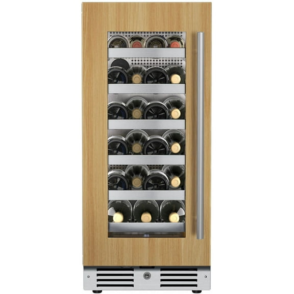 Landmark L3015ui1w-Lh 15" Wide 23 Bottle Capacity Single Zone Wine Cooler - Panel Ready