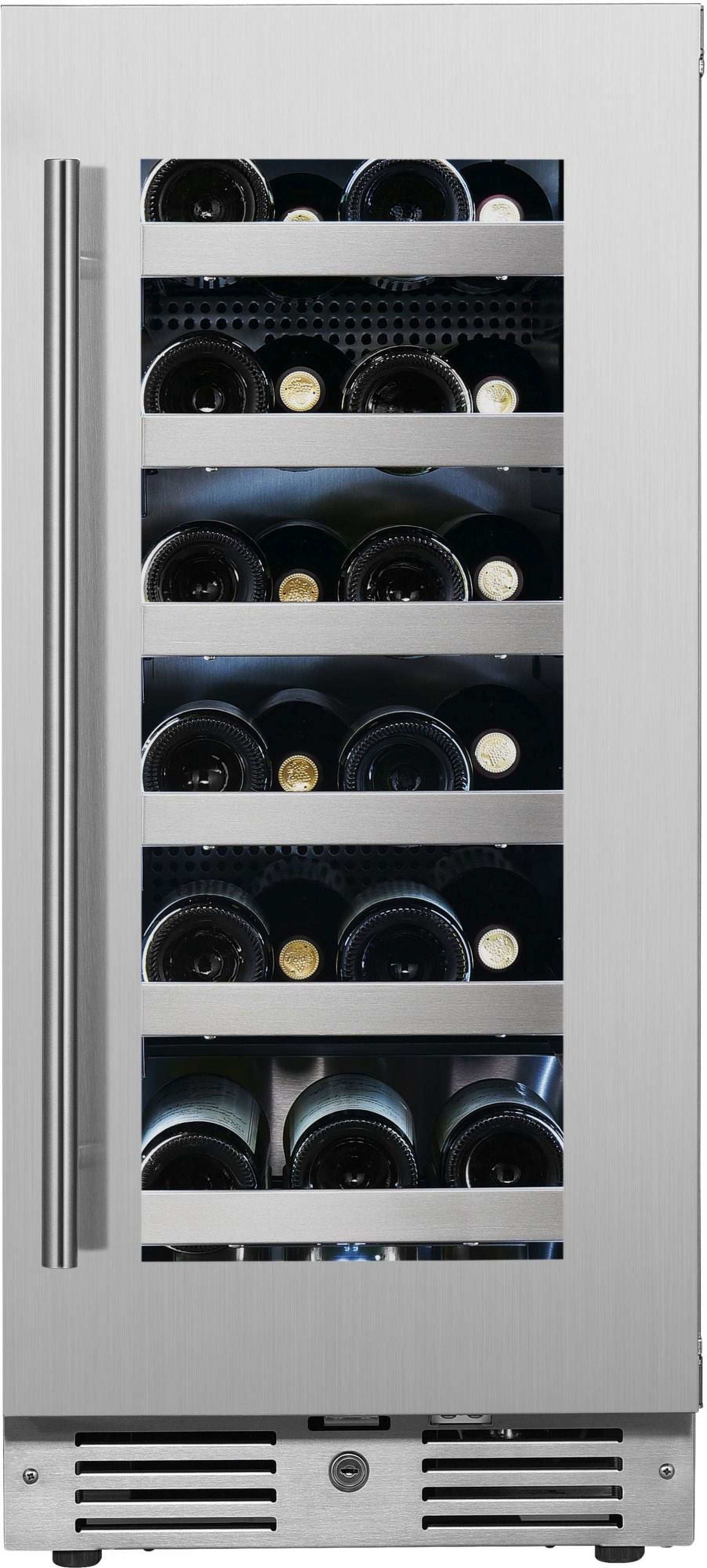 Landmark L3015ui1w-Rh 15" Wide 23 Bottle Capacity Single Zone Wine Cooler - Stainless