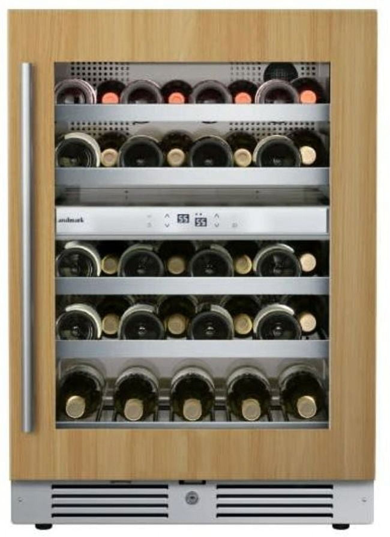Landmark L3024ui2w-Rh 24" Wide 37 Bottle Dual Zone Wine Cooler - Panel Ready