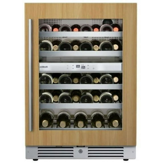 Landmark L3024ui2w-Rh 24" Wide 37 Bottle Dual Zone Wine Cooler - Panel Ready