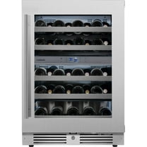 Landmark L3024UI2W-RH 37 Bottle Dual Zone Stainless Steel Door Beverage Refrigerator